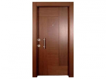 باب خشبي لون بني مودرن 