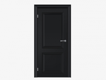 باب خشبي اسود